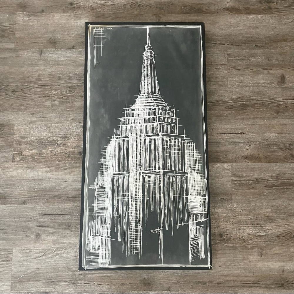 Black & White Empire State NYC Wall Art Canvas